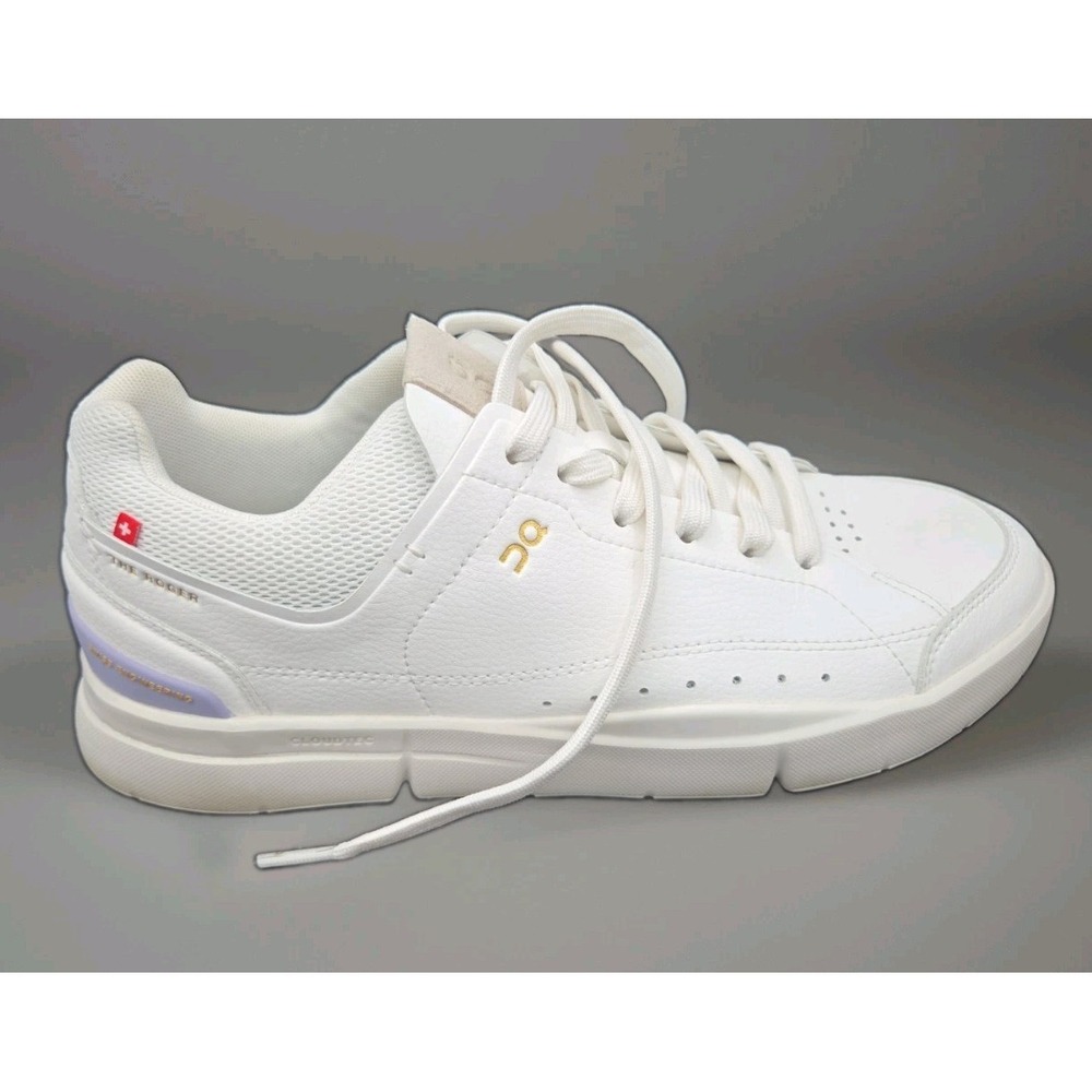 On The Roger Centre Court White Lavender Women's Sneaker Size 10 - Picture 3 of 9